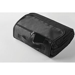 Pikniková deka z polar fleecu, černá