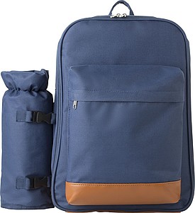 Piknikový batoh s vybavením pro 4 osoby, modrý - reklamní předměty
