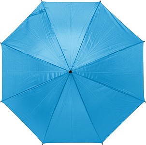 PITORESKO Klasický automatický dáždnik s rovnou rukoväťou, pr. 105 cm, svetlomodrý