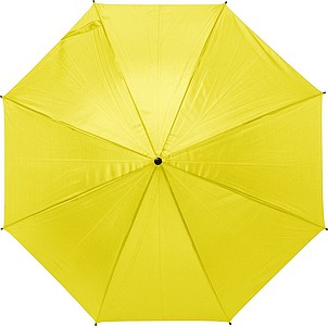 PITORESKO Klasický automatický deštník s rovnou rukojetí, pr. 105cm, žlutý