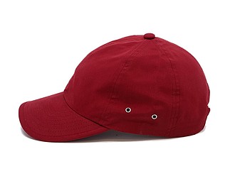PLAIN Plátěná čepice s kšiltem, vínová