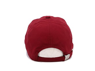 PLAIN Plátěná čepice s kšiltem, vínová