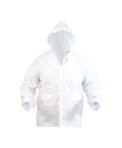 Pláštenka na zips, biela
