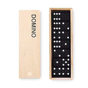 Plastové domino v drevenej krabičke