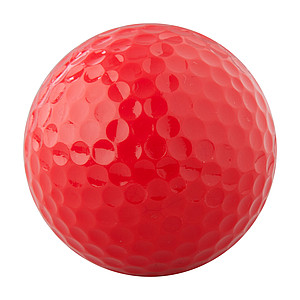 Plastový golfový míček, červený