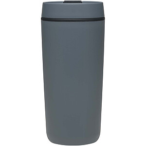 Plastový hrnek Sedona o objemu 480 ml s dvojitou stěnou, modrošedá