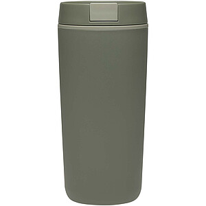 Plastový hrnek Sedona o objemu 480 ml s dvojitou stěnou, zelená
