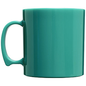 Plastový hrnek válcového tvaru, 300ml, tyrkysový