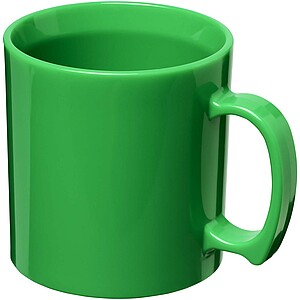 Plastový hrnek válcového tvaru, 300ml, zelená
