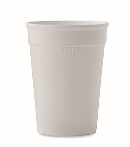 Plastový kelímek na kávu, 300ml, bílý