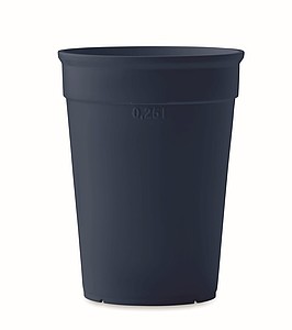 Plastový kelímek na kávu, 300ml, tmavě modrý
