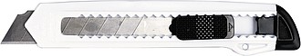 Plastový odlamovací nůž, bílý - reklamní předměty