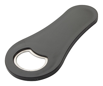 Plastový otvírák s magnetem, černý