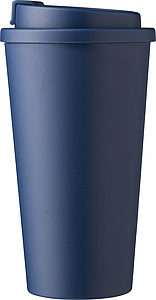 Plastový pohár s viečkom na pitie, 475ml, námornícka modrá