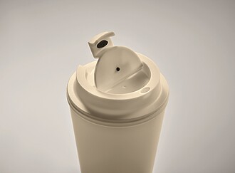 Plastový termohrnek, 300 ml, béžová