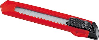 Plastový univerzální nůž, červená - reklamní předměty