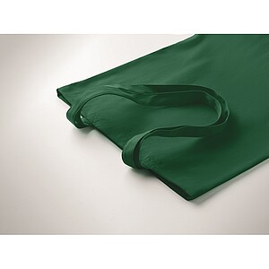 Plátěná nákupní taška s dlouhými uchy, tmavě zelená