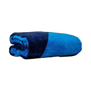 Plážová osuška OLIMA „SAILING BOAT” YD VELOUR BEACH BATH TOWEL, 100 × 180 cm, tyrkysová/navy