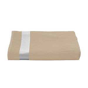 Plážová osuška OLIMA VELOUR BEACH BATH TOWEL, 100 × 180 cm, béžová