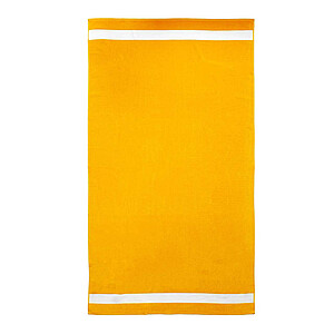 Plážová osuška OLIMA VELOUR BEACH BATH TOWEL, 100 × 180 cm, tmavě žlutá