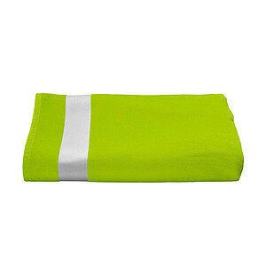 Plážová osuška OLIMA VELOUR BEACH BATH TOWEL, 100 × 180 cm, zelenožlutá