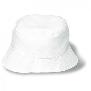 Plážový klobouk bavlněný bílý - reklamní klobouky