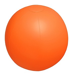 Plážový míč, PVC matný plážový míč, 6 panelů, barva oranžová