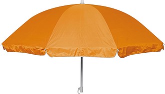 Plážový slnečník z polyesteru v priehľadnom puzdre, oranžová