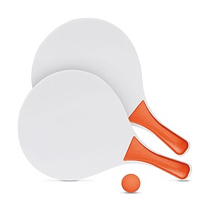 Plážový tenis, bílá, oranžová - reklamní předměty