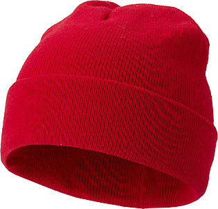 Pletená čepice, červená