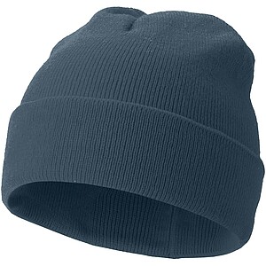 Pletená čiapka, modrosivá