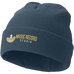 Pletená čiapka, modrosivá