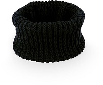 Pletená šála Atlantis Headwear Dapper, čierna