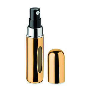 Plnitelná lahvička 5ml, sprej, zlatá