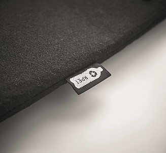 Plstěná taška na notebook z RPET, černá