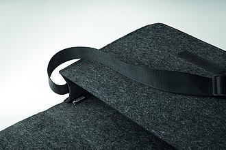 Plstěný RPET obal na notebook, tmavě šedý