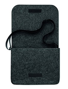 Plstěný RPET obal na notebook, tmavě šedý