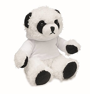 Plyšová panda v mikine, cca 12 cm