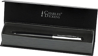 POETRY Guľôčkové pero Charles Dickens, čierna náplň, v puzdre