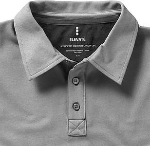 Polokošile ELEVATE MARKHAM POLO světle šedý melír XL