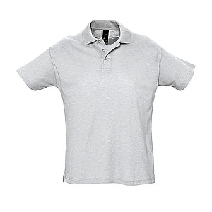 Polokošile pique SOLS SUMMER II, světle šedá, XL