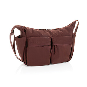 Polstrovaná crossbody taška KENTO URBAN RCS z recyklovaného materiálu, vínová
