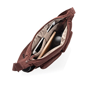 Polstrovaná crossbody taška KENTO URBAN RCS z recyklovaného materiálu, vínová