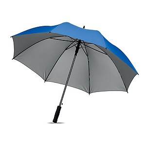 Polyesterový deštník s vnitřní stříbrnou vrstvou, automatické otvírání, královská modrá