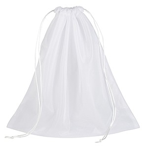 POMARA Průhledný pevný pytlík na nákup ovoce, bílá