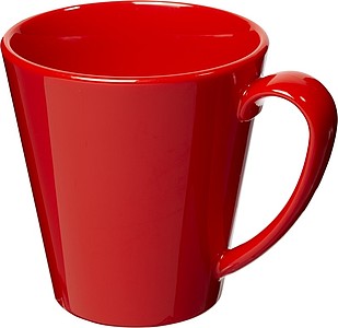 PONTOS Plastový hrnek z odolného materiálu, objem 350 ml, červený - reklamní hrnky