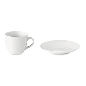 Porcelánový hrnček na espresso s podšálkou, objem 80 ml