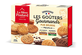 POULAS - La Mére Poulard Tradition Assortiment Les Gouters Gourmands papier 375g - kolekcia francúzskych sušienok 375g