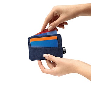 Pouzdro na karty s RFID, tmavě modrá
