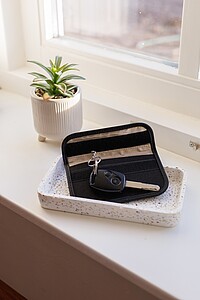 Pouzdro na klíče a karty, černá